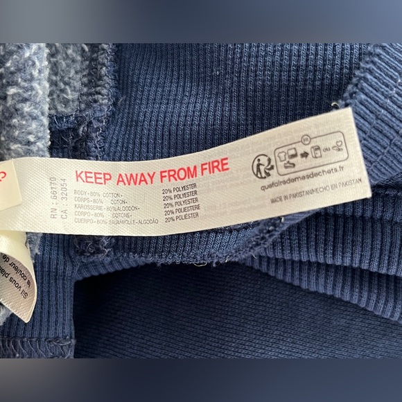 🆕 Free People Navy Sleeveless sweatshirt size medium - Picture 11 of 13